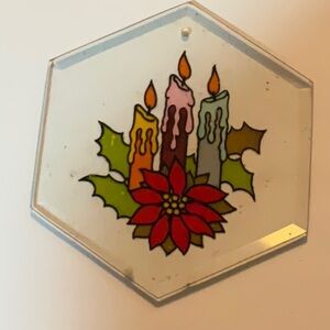 Glass. Hanging Holiday design, very nice